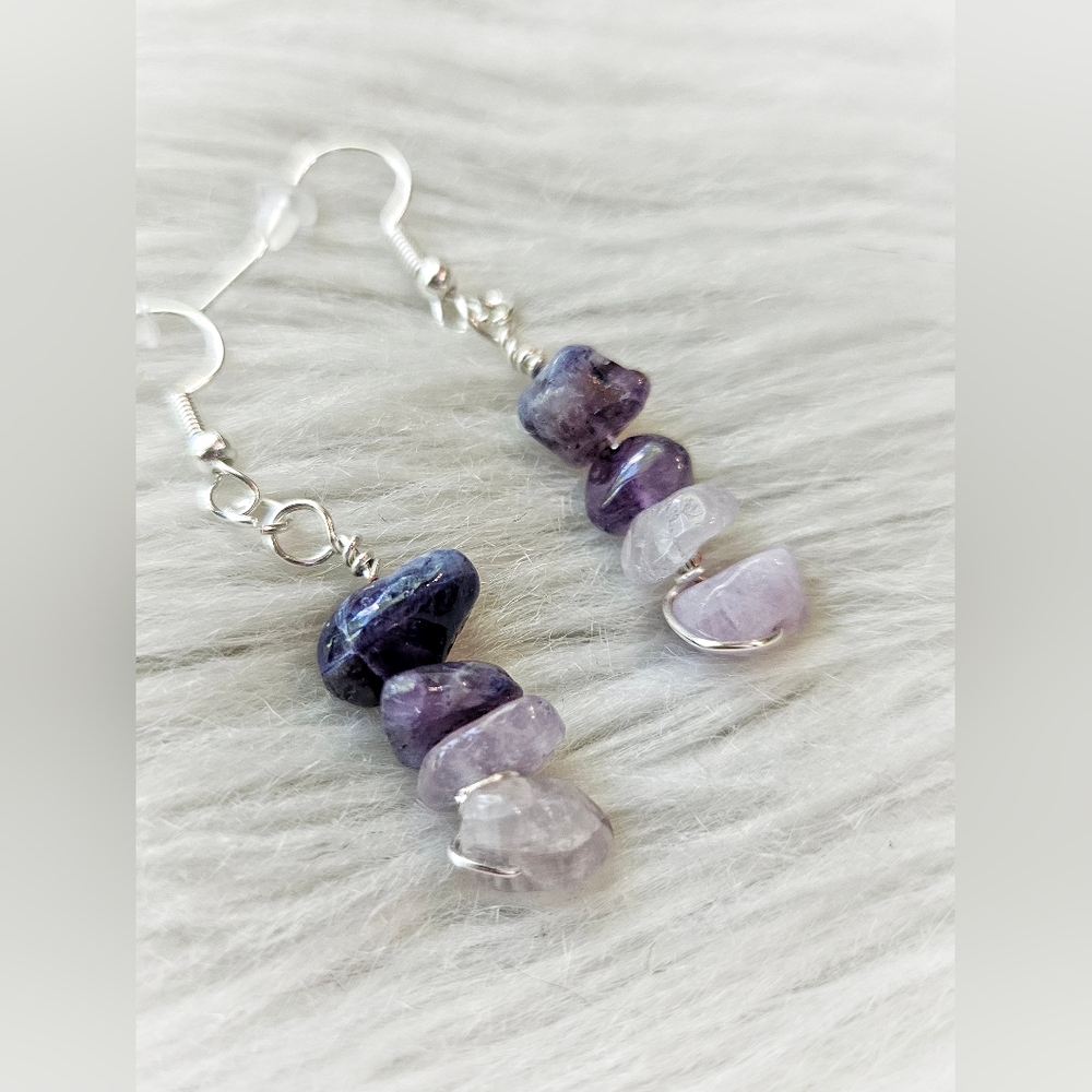 Handcrafted Amethyst Earrings